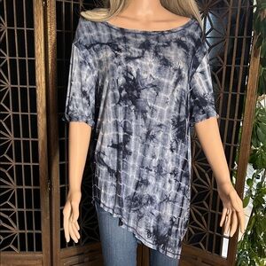 E LUNA TYE DYE HI-LO TSHIRT S